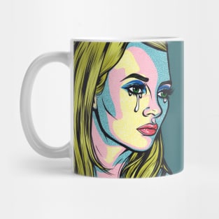 Kate Blonde Crying Comic Girl Mug